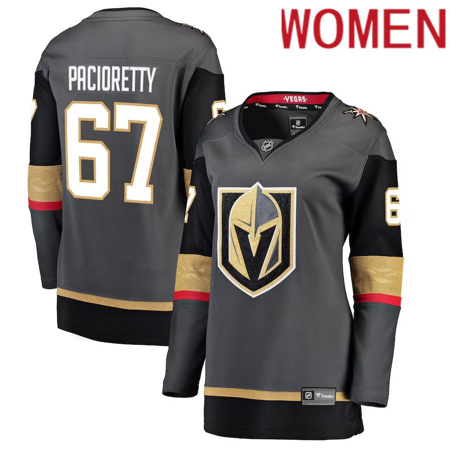 Women Vegas Golden Knights 67 Max Pacioretty Fanatics Branded Black Alternate Breakaway Player NHL Jersey